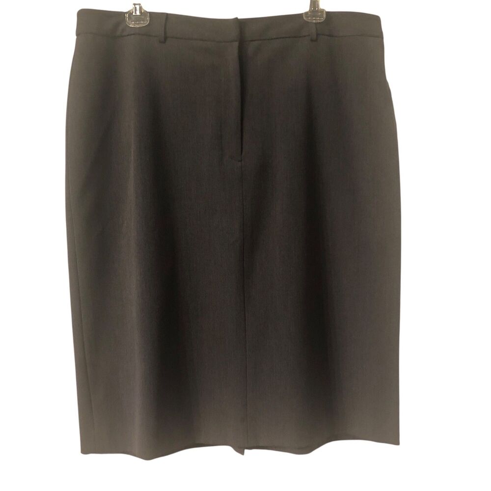 Casual Corner Vintage Heather Gray Lined Pencil Straight Skirt Size 16‎